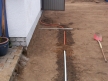 Verlegung von  Leitungen,Leerr-, Abwasser- und Trenage-Rohr